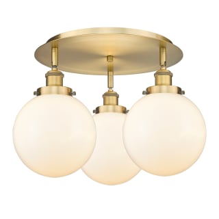 A thumbnail of the Innovations Lighting 916-3C-12-20 Canton Flush Brushed Brass / Matte White