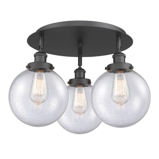 A thumbnail of the Innovations Lighting 916-3C-12-20 Canton Flush Matte Black / Seedy