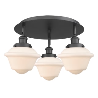 A thumbnail of the Innovations Lighting 916-3C-8-19 Oxford Flush Matte Black / Matte White