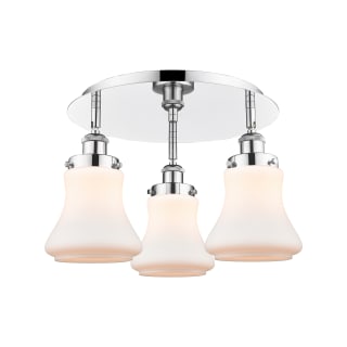 A thumbnail of the Innovations Lighting 916-3C-10-18 Bellmont Flush Polished Chrome / Matte White