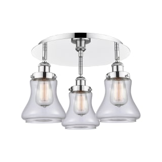 A thumbnail of the Innovations Lighting 916-3C-10-18 Bellmont Flush Polished Chrome / Clear