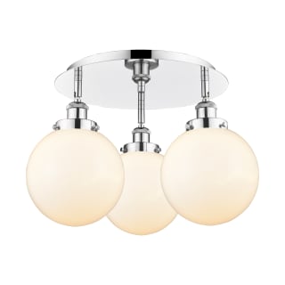 A thumbnail of the Innovations Lighting 916-3C-12-20 Canton Flush Polished Chrome / Matte White