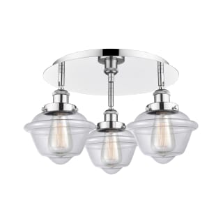 A thumbnail of the Innovations Lighting 916-3C-8-19 Oxford Flush Polished Chrome / Clear