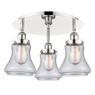 A thumbnail of the Innovations Lighting 916-3C-10-18 Bellmont Flush Polished Nickel / Seedy