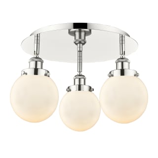 A thumbnail of the Innovations Lighting 916-3C-10-18 Beacon Flush Polished Nickel / Matte White