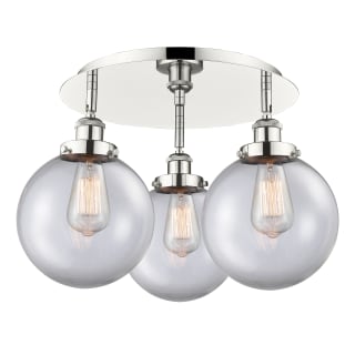 A thumbnail of the Innovations Lighting 916-3C-12-20 Canton Flush Polished Nickel / Clear