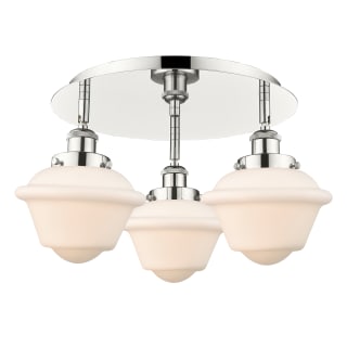 A thumbnail of the Innovations Lighting 916-3C-8-19 Oxford Flush Polished Nickel / Matte White