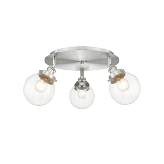 A thumbnail of the Innovations Lighting 916-3C-10-18 Beacon Flush Satin Nickel / Clear