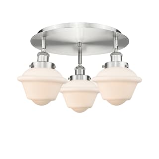 A thumbnail of the Innovations Lighting 916-3C-8-19 Oxford Flush Satin Nickel / Matte White