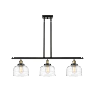 A thumbnail of the Innovations Lighting 916-3I-11-36 Bell Linear Black Antique Brass / Clear Deco Swirl