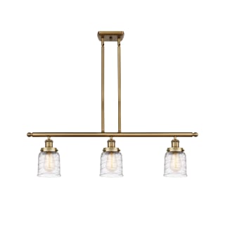 A thumbnail of the Innovations Lighting 916-3I-10-36 Bell Linear Brushed Brass / Deco Swirl