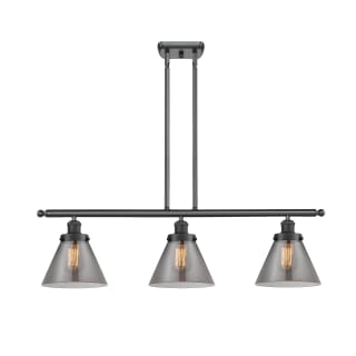 A thumbnail of the Innovations Lighting 916-3I Large Cone Matte Black / Plated Smoke