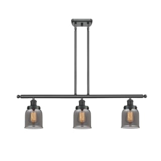 A thumbnail of the Innovations Lighting 916-3I Small Bell Matte Black / Plated Smoke