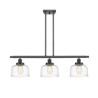 A thumbnail of the Innovations Lighting 916-3I-11-36 Bell Linear Matte Black / Clear Deco Swirl