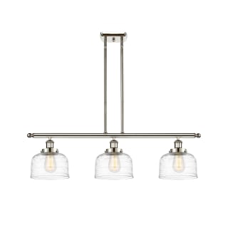 A thumbnail of the Innovations Lighting 916-3I-11-36 Bell Linear Polished Nickel / Clear Deco Swirl