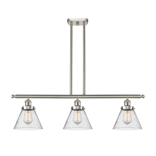 A thumbnail of the Innovations Lighting 916-3I Large Cone Brushed Satin Nickel / Seedy