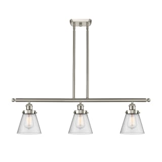 A thumbnail of the Innovations Lighting 916-3I Small Cone Brushed Satin Nickel / Seedy