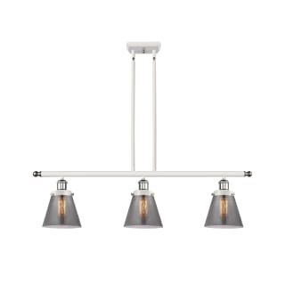 A thumbnail of the Innovations Lighting 916-3I-10-36 Cone Linear White and Polished Chrome / Plated Smoke