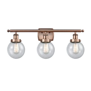 A thumbnail of the Innovations Lighting 916-3W-11-26 Beacon Vanity Antique Copper / Seedy