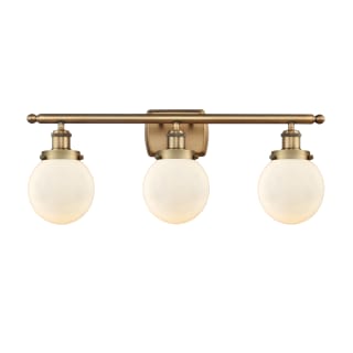 A thumbnail of the Innovations Lighting 916-3W-11-26 Beacon Vanity Brushed Brass / Matte White