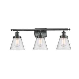 A thumbnail of the Innovations Lighting 916-3W Small Cone Matte Black / Seedy