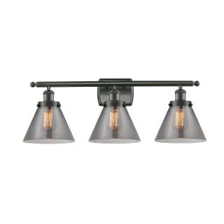 A thumbnail of the Innovations Lighting 916-3W Large Cone Oil Rubbed Bronze / Plated Smoke