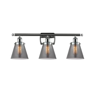 A thumbnail of the Innovations Lighting 916-3W Small Cone Polished Chrome / Plated Smoke