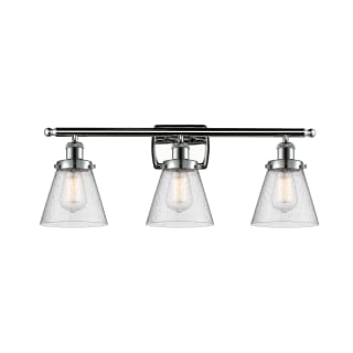 A thumbnail of the Innovations Lighting 916-3W Small Cone Polished Chrome / Seedy