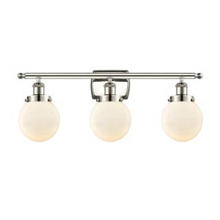 A thumbnail of the Innovations Lighting 916-3W-11-26 Beacon Vanity Polished Nickel / Matte White