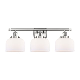 A thumbnail of the Innovations Lighting 916-3W Large Bell Brushed Satin Nickel / Matte White