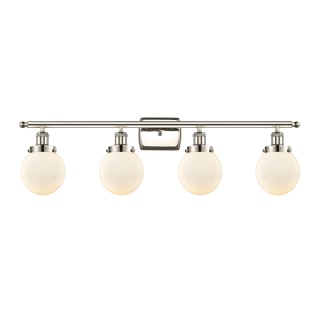 A thumbnail of the Innovations Lighting 916-4W-11-36 Beacon Vanity Polished Nickel / Matte White