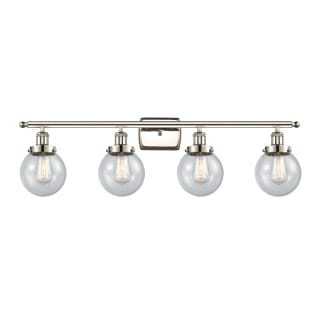 A thumbnail of the Innovations Lighting 916-4W-11-36 Beacon Vanity Polished Nickel / Seedy