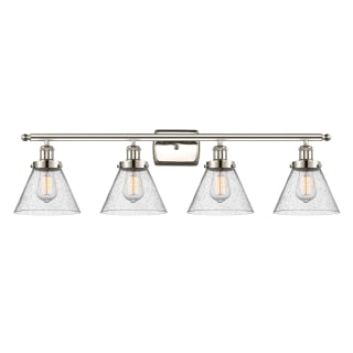 A thumbnail of the Innovations Lighting 916-4W-11-38 Cone Vanity Polished Nickel / Seedy