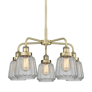 A thumbnail of the Innovations Lighting 916-5CR-14-25 Chatham Chandelier Antique Brass / Clear