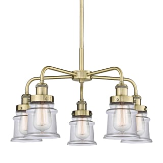 A thumbnail of the Innovations Lighting 916-5CR-15-24 Canton Chandelier Antique Brass / Clear