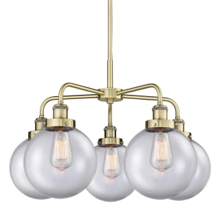 A thumbnail of the Innovations Lighting 916-5CR-18-26 Beacon Chandelier Antique Brass / Clear
