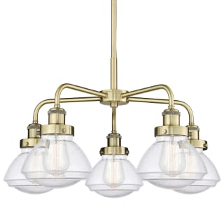 A thumbnail of the Innovations Lighting 916-5CR-14-25 Olean Chandelier Antique Brass / Seedy