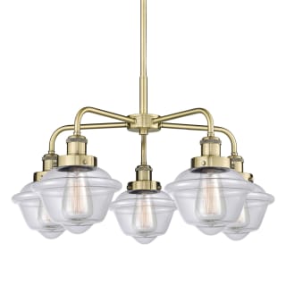 A thumbnail of the Innovations Lighting 916-5CR-14-25 Oxford Chandelier Antique Brass / Clear
