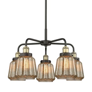 A thumbnail of the Innovations Lighting 916-5CR-14-25 Chatham Chandelier Black Antique Brass / Mercury
