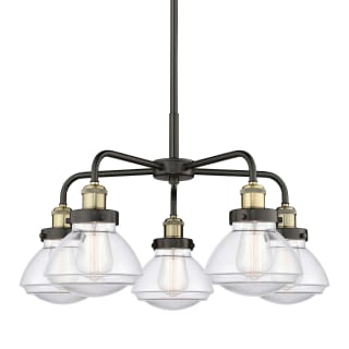 A thumbnail of the Innovations Lighting 916-5CR-14-25 Olean Chandelier Black Antique Brass / Clear