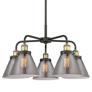 A thumbnail of the Innovations Lighting 916-5CR-15-26 Cone Chandelier Black Antique Brass / Plated Smoke