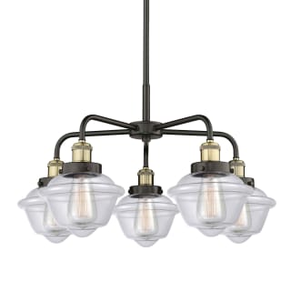 A thumbnail of the Innovations Lighting 916-5CR-14-25 Oxford Chandelier Black Antique Brass / Clear