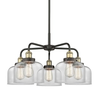 A thumbnail of the Innovations Lighting 916-5CR-15-26 Bell Chandelier Black Antique Brass / Clear