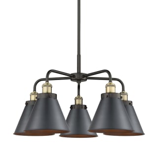 A thumbnail of the Innovations Lighting 916-5CR-16-26 Ballston Urban Chandelier Black Antique Brass / Matte Black