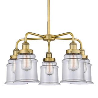 A thumbnail of the Innovations Lighting 916-5CR-17-24 Canton Chandelier Brushed Brass / Clear