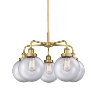 A thumbnail of the Innovations Lighting 916-5CR-18-26 Beacon Chandelier Brushed Brass / Clear