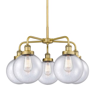 A thumbnail of the Innovations Lighting 916-5CR-18-26 Beacon Chandelier Brushed Brass / Seedy