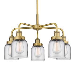 A thumbnail of the Innovations Lighting 916-5CR-15-23 Bell Chandelier Brushed Brass / Clear