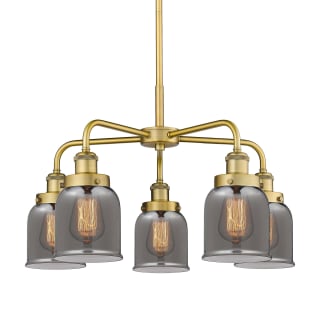 A thumbnail of the Innovations Lighting 916-5CR-15-23 Bell Chandelier Brushed Brass / Plated Smoke