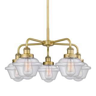 A thumbnail of the Innovations Lighting 916-5CR-14-25 Oxford Chandelier Brushed Brass / Seedy